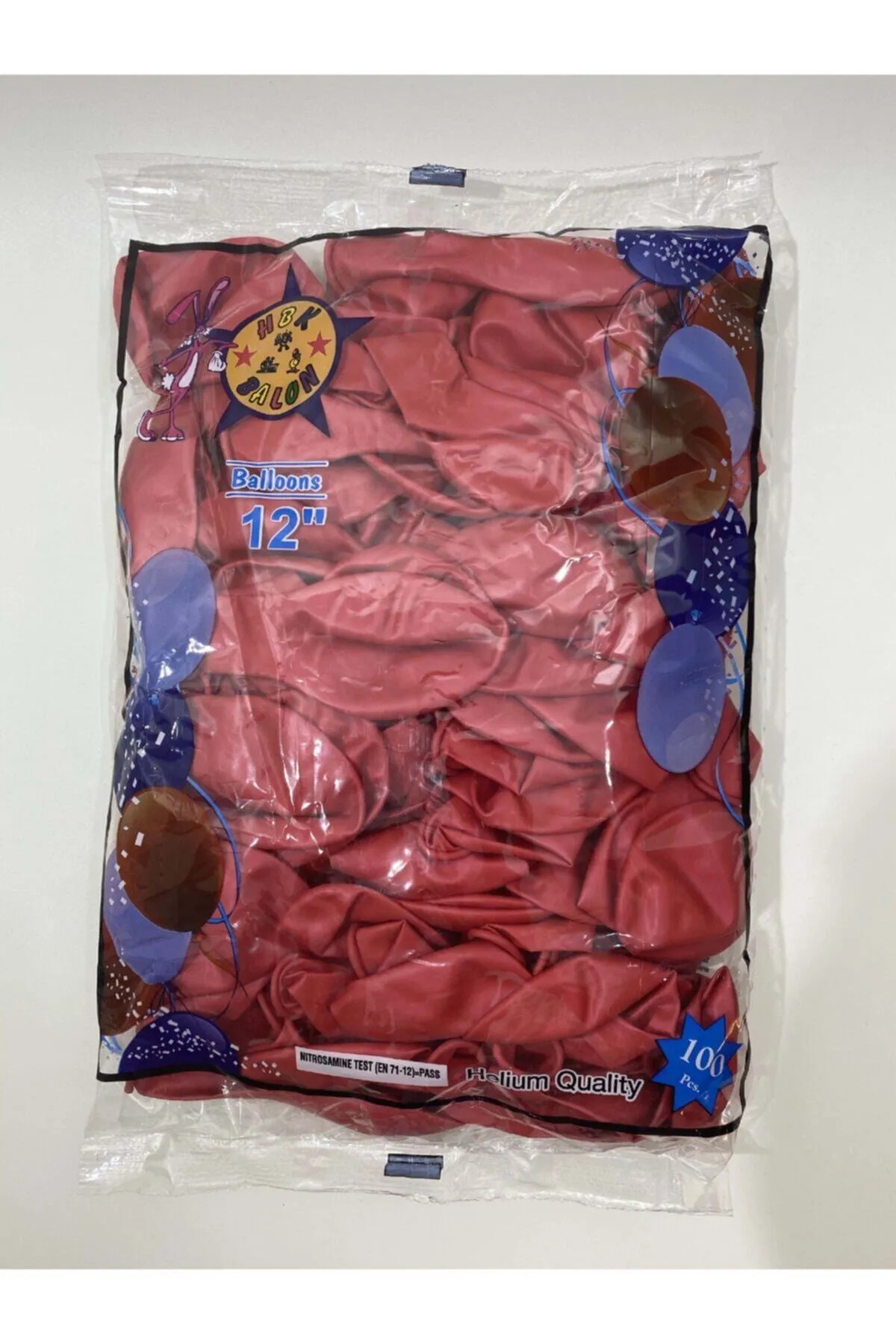 Toptan Hbk Metalik Kırmızı 12 İnç 100 lü