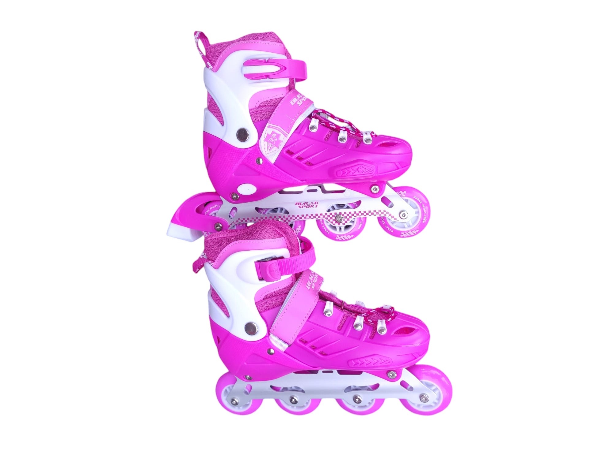 toptan paten ışıklı pembe ayarlanabilen silikon teker 39-42