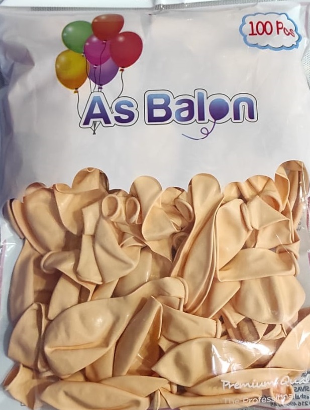 toptan as  makaron soft balon turuncu12 inç 100 lü