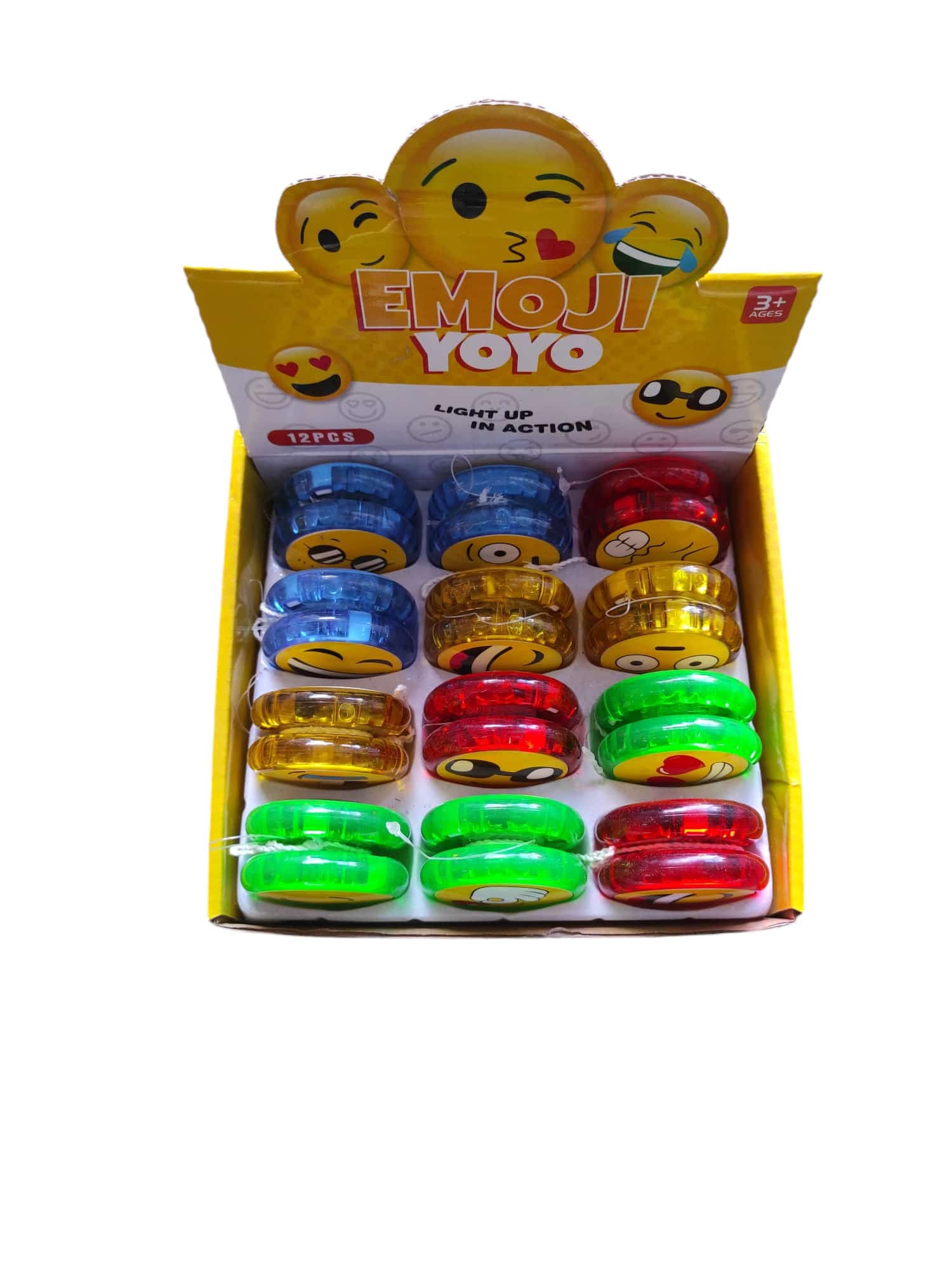 toptan ithal ışıklı yoyo emojili 24 lü kzl2025-2