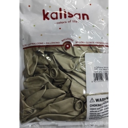 Kalisan krom balon beyaz gold 12 inç 50 li 