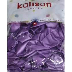 Kalisan 12 Krom Mirror Balon Mor Violet renk 50li 