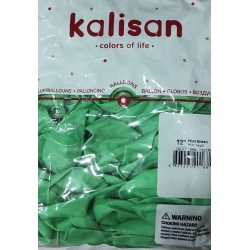 Toptan Kalisan Pastel Mint Yeşil Balon 12 100lü 