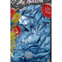 Toptan As Balon Metalik 12 Açık Mavi 100lü 