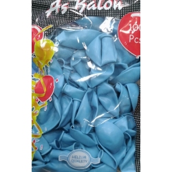 Toptan as Balon Pastel açık mavi 12 inç 100 lü