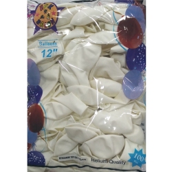 Toptan hbk balon pastel beyaz 12 inç 100 lü 