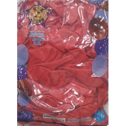 Toptan hbk balon pastel kırmızı 12 inç 100 lü 