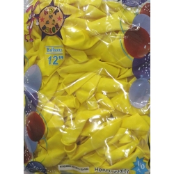 Toptan hbk balon Pastel sarı balon 12 inç 100l ü 