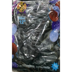 Toptan hbk balon pastel siyah 12 inç 100 lü 