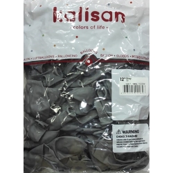 Toptan Kalisan Pastel Gri Balon 12 100lü 