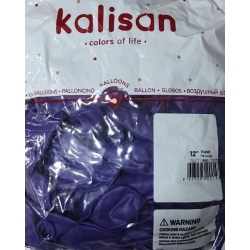 Toptan Kalisan Pastel Menekşe Mor Balon 12 100lü 