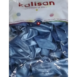 Kalisan 12 Krom Mirror Balon Mavi Blue 50li 