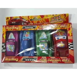 Toptan Mini 4lü Araba Set Kutulu cevo917