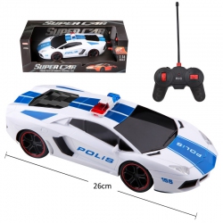 Toptan Şarjlı uz.kum.Araba Police1:16 tys08